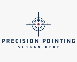 Hunter Target Crosshair logo design