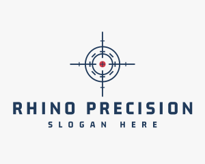 Hunter Target Crosshair logo design