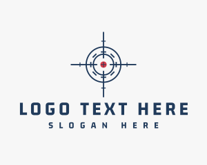 Shooter - Target Mark Crosshair logo design