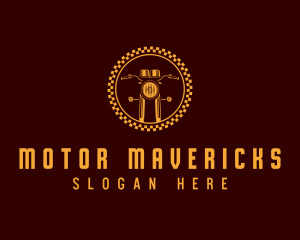 Motorcycle Motorbike Ride logo design