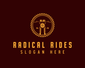 Motorcycle Motorbike Ride logo design