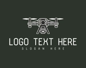 Minimalist Drone Tech Logo