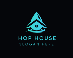 Water House Droplet logo design