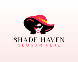 Fashionista Woman Sunglasses logo design