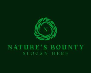 Leaves Nature Garden logo design