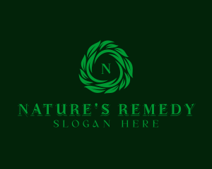 Leaves Nature Garden logo design