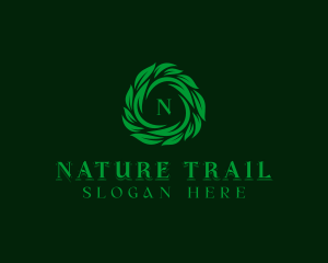 Leaves Nature Garden logo design