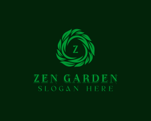 Leaves Nature Garden logo design