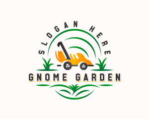 Lawn Mower Gardening logo design