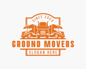 Logistics Truck Movers logo design