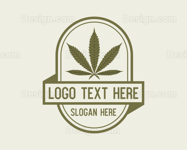 Vintage  Hemp Leaf Logo