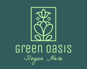 Green Botanical Garden logo design