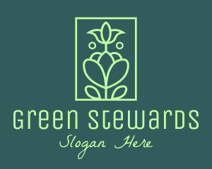 Green Botanical Garden logo design