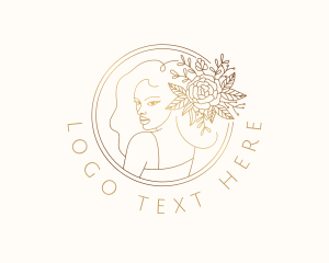 Golden Flower Woman  logo