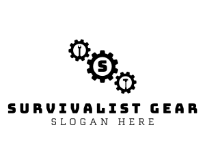 Mechanic Repair Cogwheel logo design