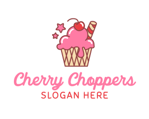 Ice Cream Sundae logo design