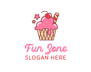 Ice Cream Sundae logo design