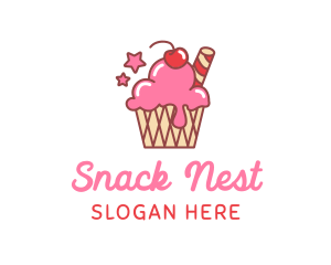 Ice Cream Sundae logo design