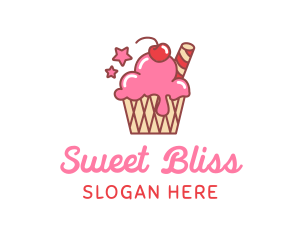 Ice Cream Sundae logo design