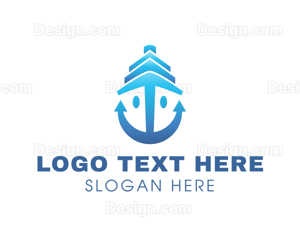 Ship Anchor Boat Logo