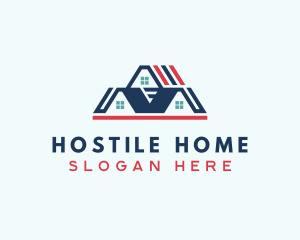 Home Village Roofing logo design