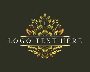 Elegant Floral Crest logo