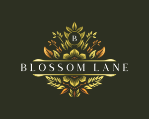 Elegant Floral Crest logo