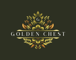 Elegant Floral Crest logo design