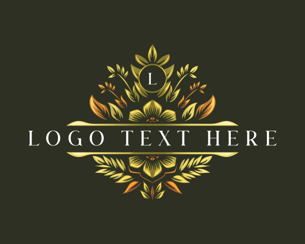 Floral logo example 2