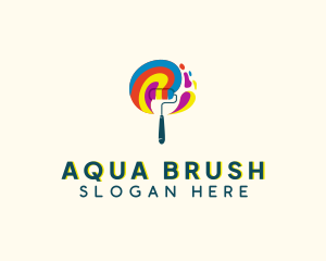 Paint Brush Painting  logo design