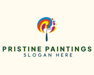 Paint Brush Painting  logo design