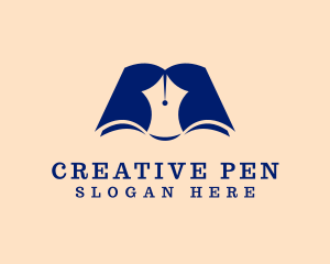 Pen Writer Book logo design