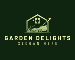 Lawn Mower Landscaping logo design