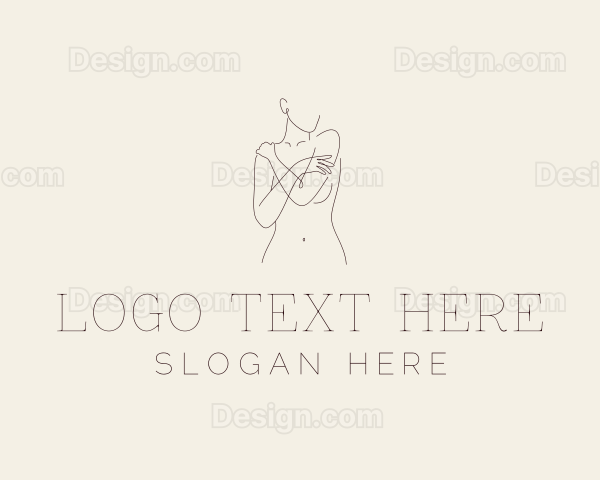 Nude Naked Beautiful Woman Logo