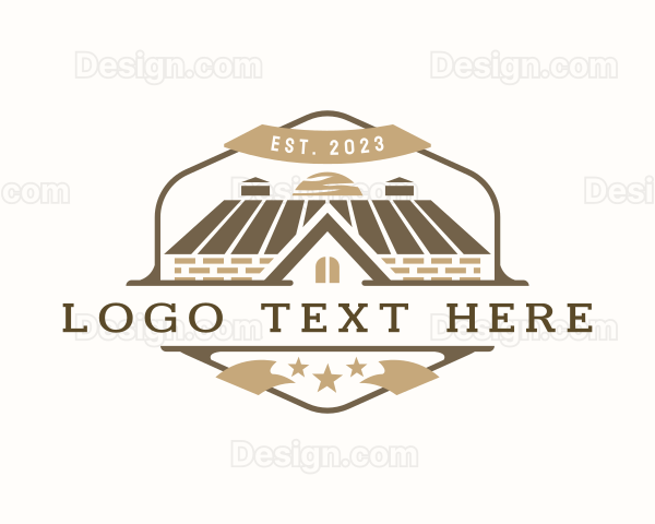 Home Builder Roofing Logo