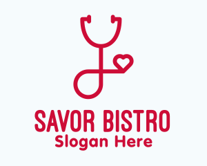 Professional Heart Doctor Stethoscope logo
