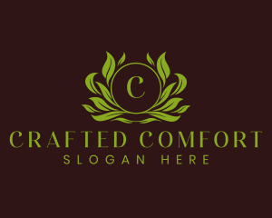  Eco Leaf Ornament logo design