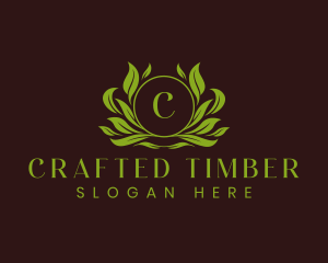  Eco Leaf Ornament logo design