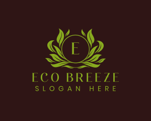  Eco Leaf Ornament logo design