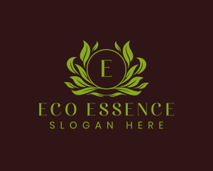  Eco Leaf Ornament logo design