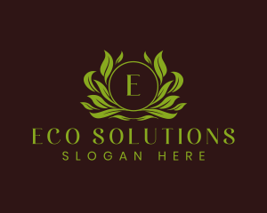  Eco Leaf Ornament logo design