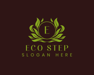  Eco Leaf Ornament logo design