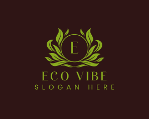  Eco Leaf Ornament logo design