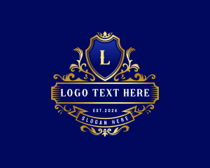 Luxury Shield Crown Logo