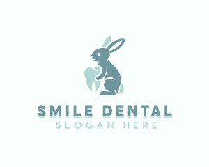 Dentist Rabbit Pediatric logo design