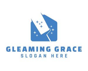 House Cleaning Sparkles logo design