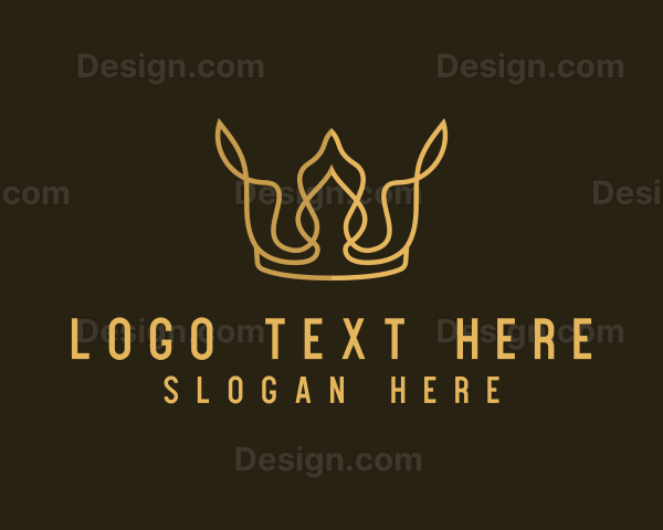 Gold Luxe Crown Logo