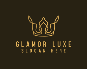 Gold Luxe Crown logo design