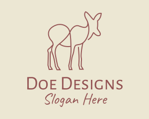 Brown Deer Line Art logo