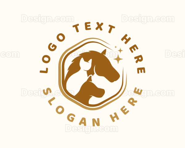 Vet Domestic Animal Logo